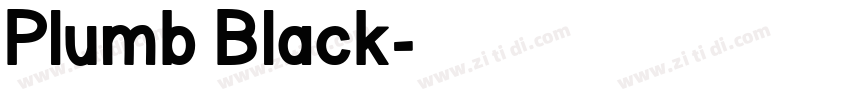 Plumb Black字体转换